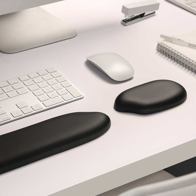 Keyboard Wrist Pad Leather - Almohadilla de silicona para ratón de