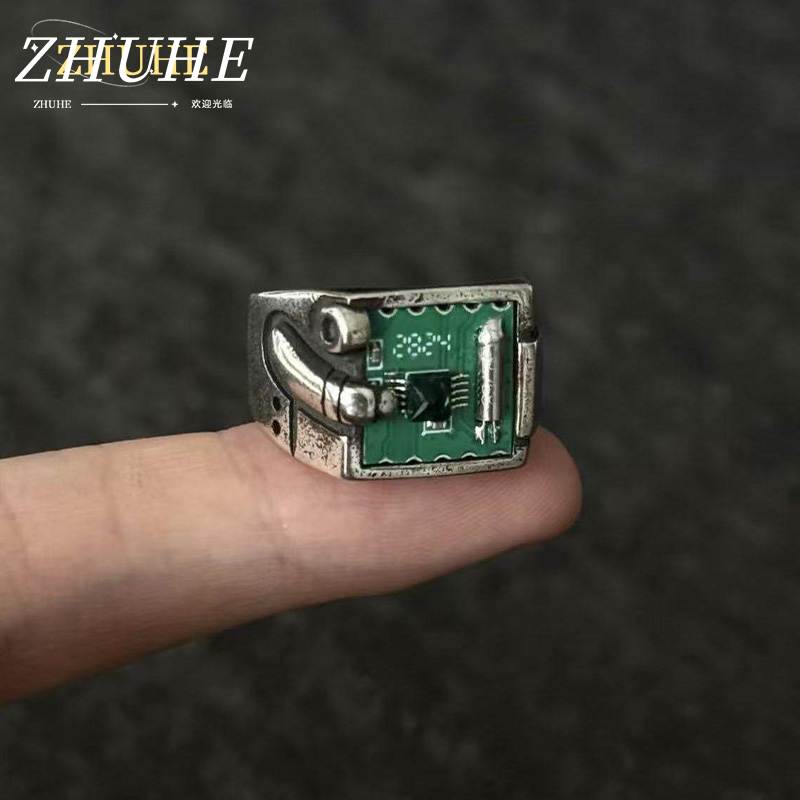 Tech Inspired Accessories - Anillo con Patrón de PCB Inspirado