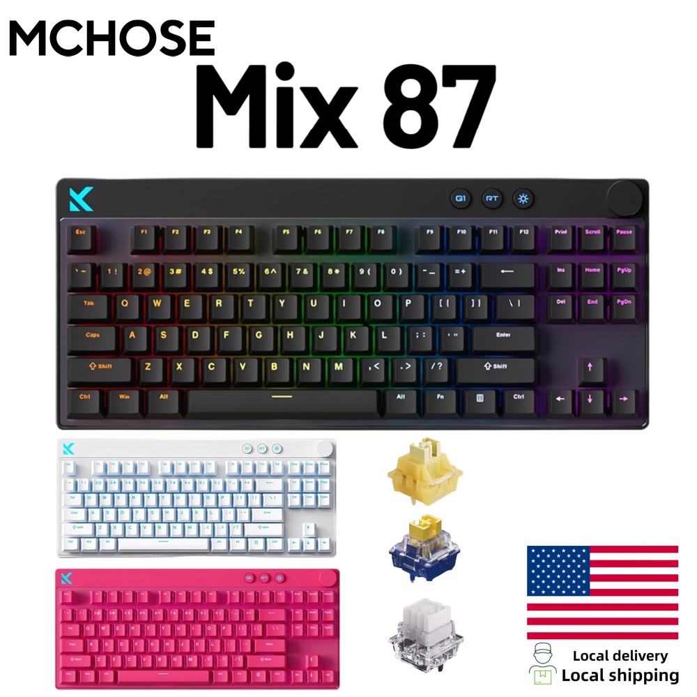 Tech Desktop Accessories - Teclado Magnético Mchose Mix87, Teclado para