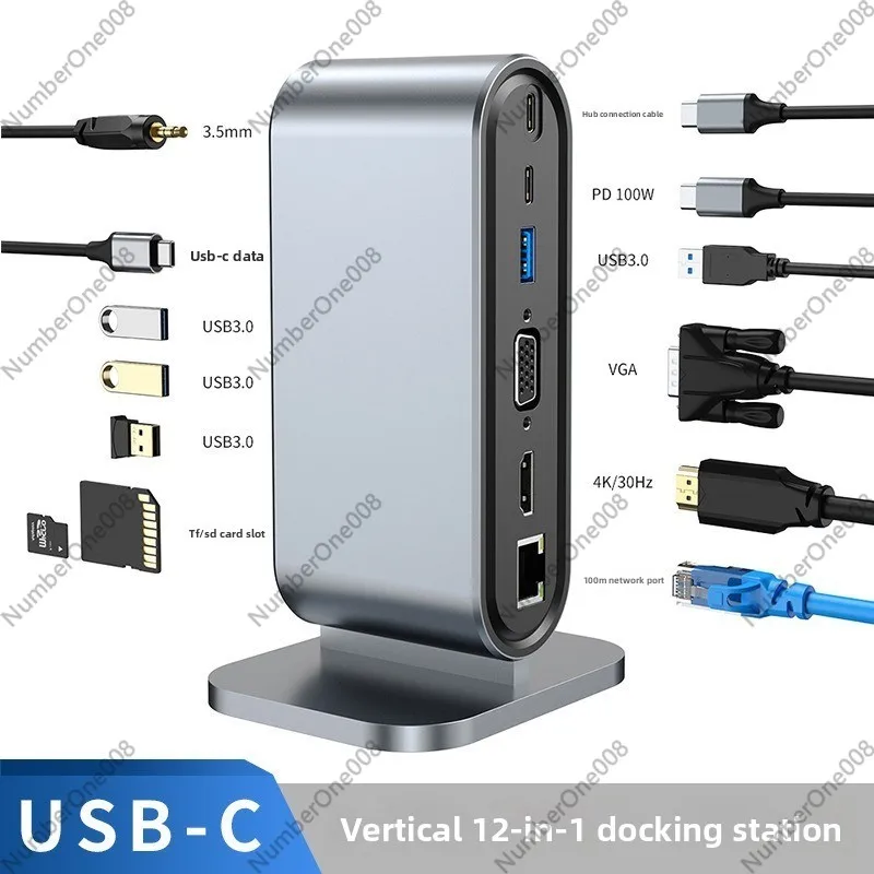 Type C Multiport Adapter - Base de Conexión USB Vertical de