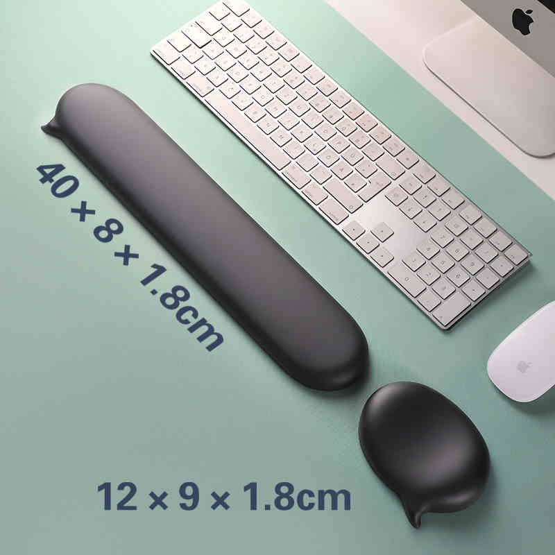Keyboard Wrist Pad Leather - Alfombrilla de ratón de silicona, soporte