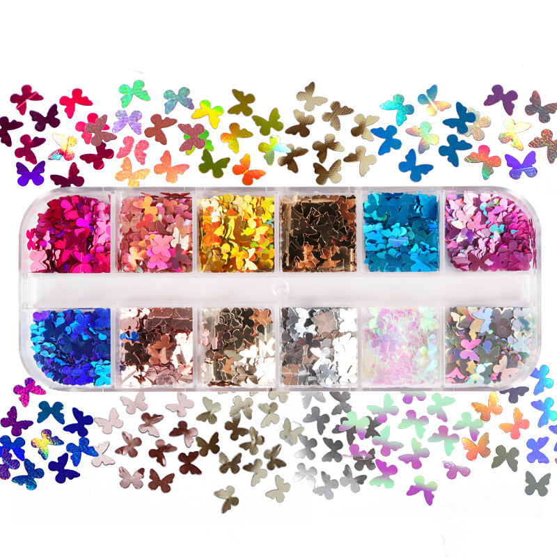Tech Accessories - Mariposa fluorescente de colores mezclados, accesorios