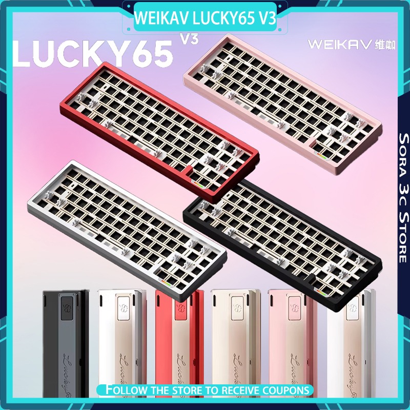 Tech Desktop Accessories - WEIKAV Lucky65 V3 Teclado mecánico de