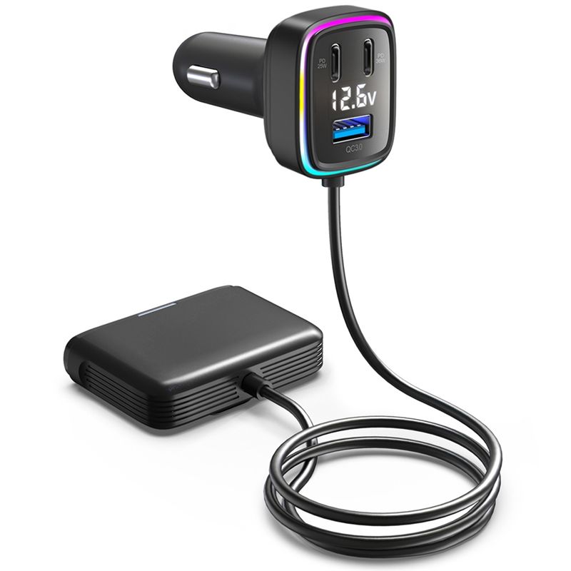 Type C Multiport Adapter - Adaptador de Coche de 6 Puertos