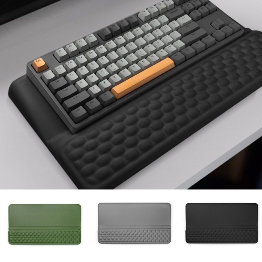 Keyboard Wrist Pad Leather - Soporte Ergonómico Antideslizante para Teclado de