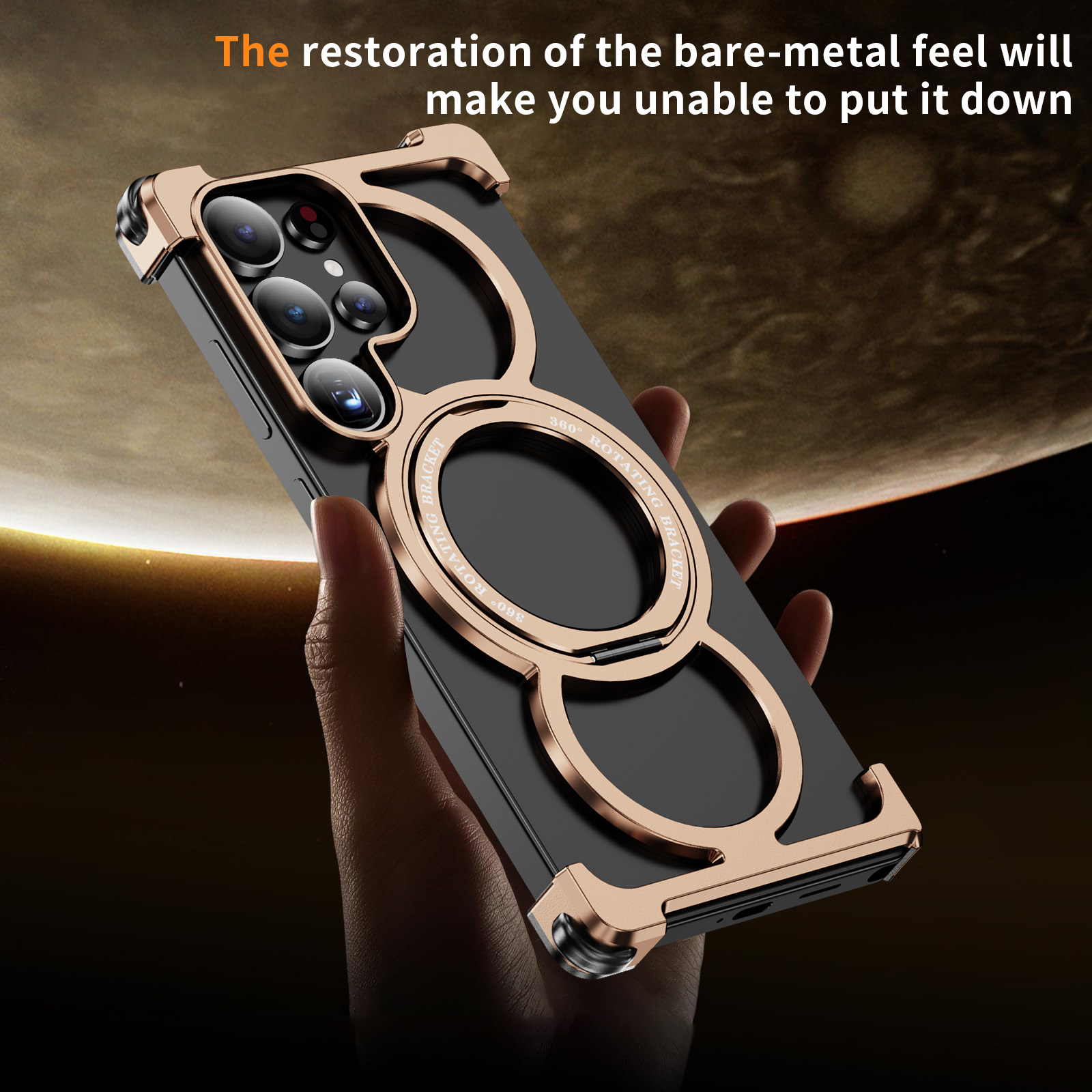 Phone Stand Aluminum - Funda de teléfono con disipación de