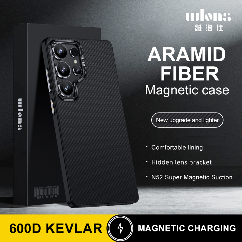 Phone Stand Aluminum - Wlons-funda magnética de fibra de aramida