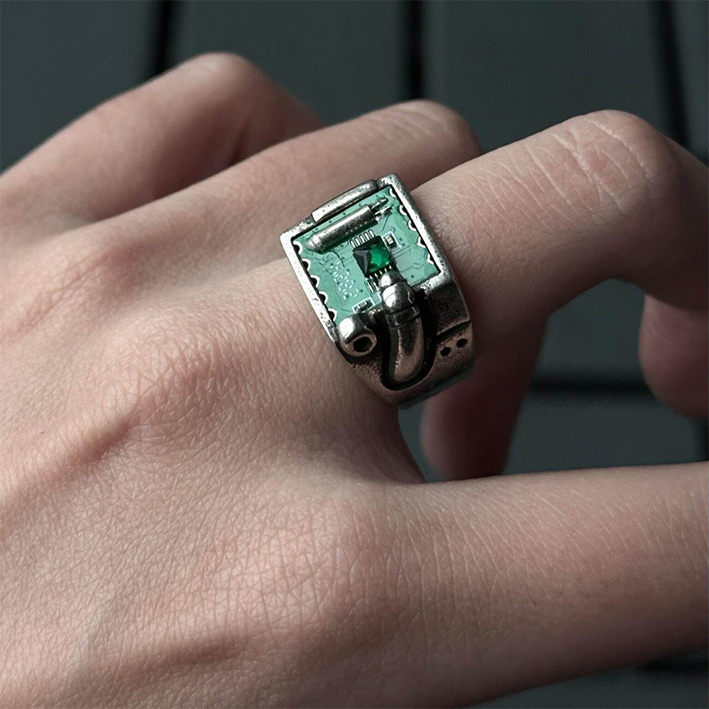 Anillo con Patrón de PCB Inspi - Tech Inspired Accessories reseña y precio