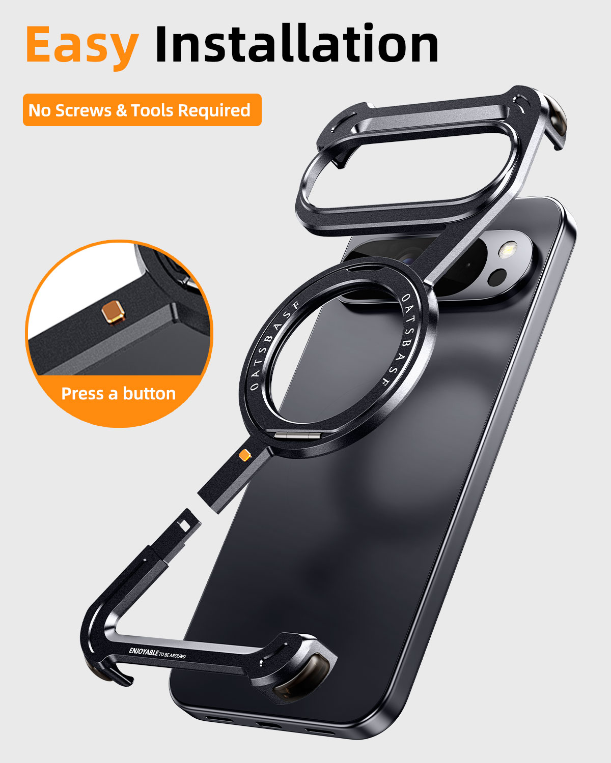 Funda de teléfono de metal Oat - Phone Stand Aluminum reseña y precio