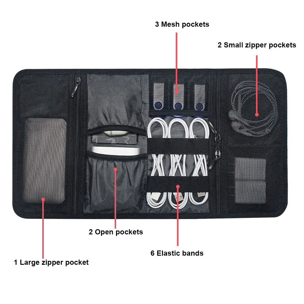 Bolsa Organizadora de Cables,  - Tech Accessories For Home Office reseña y precio