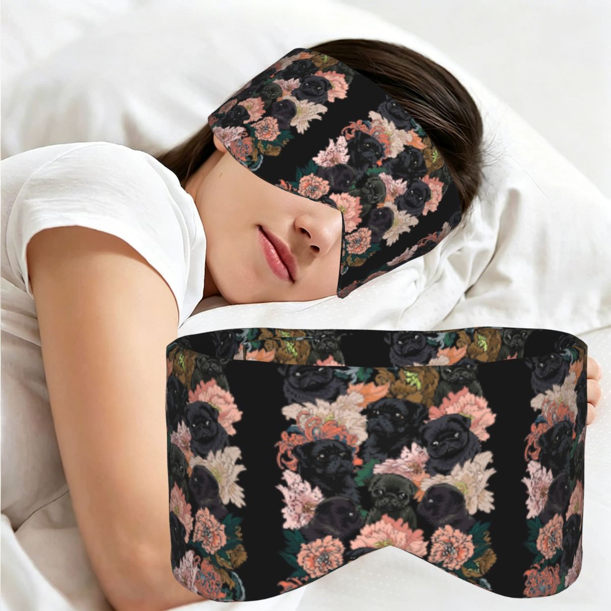 Antifaz para dormir Black Pug, - Tech Queen reseña y precio