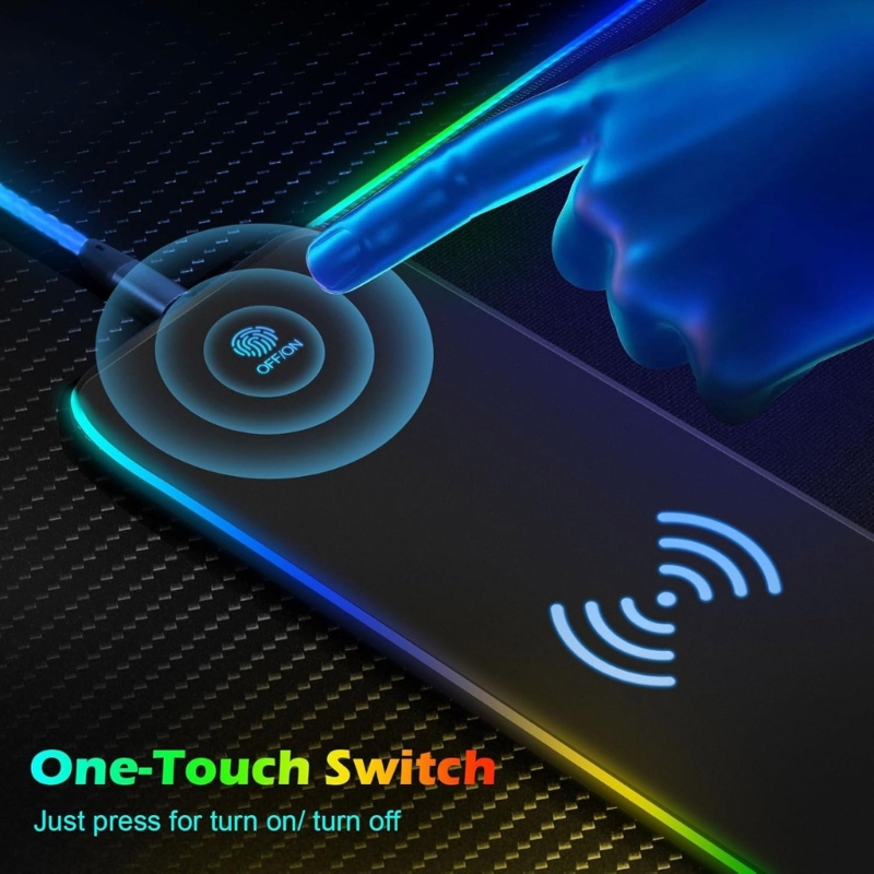 Alfombrilla ratón LED para jue - Mouse Charging Pad reseña y precio