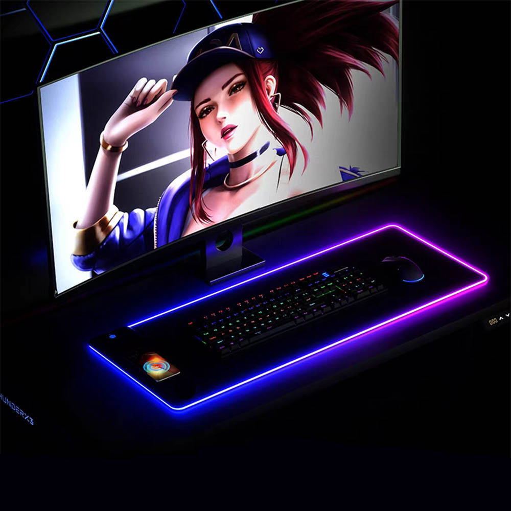 Alfombrilla de ratón RGB con c - Mouse Charging Pad reseña y precio