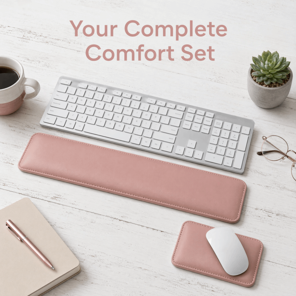 Alfombrilla de ratón portátil  - Keyboard Wrist Pad Leather reseña y precio