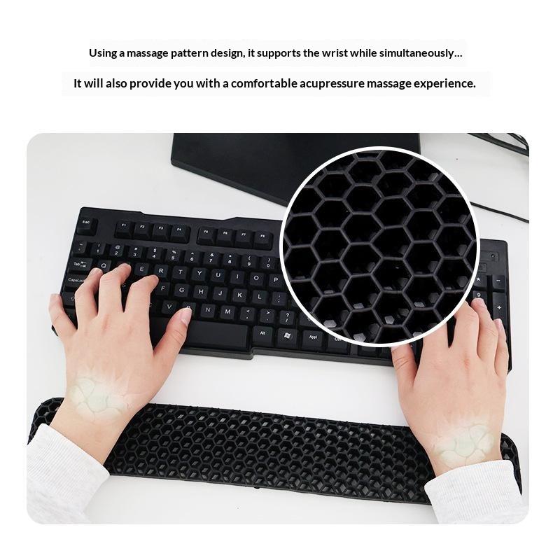 Almohadilla ergonómica para re - Keyboard Wrist Pad Leather reseña y precio