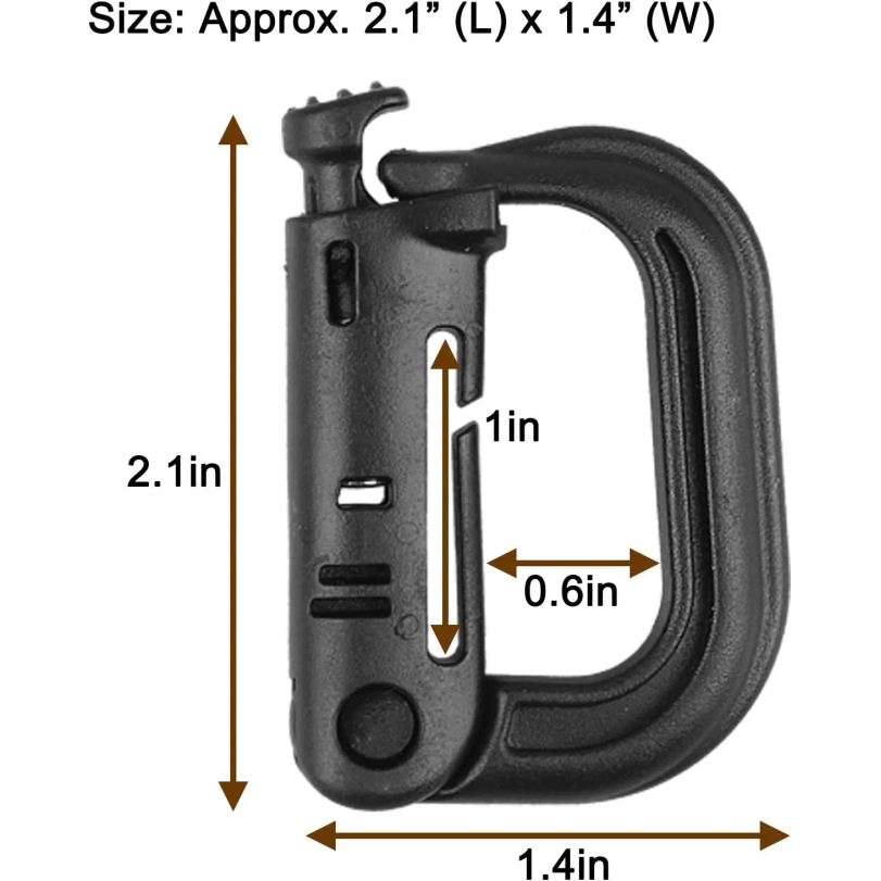 Mosquetón táctico de plástico  - Tech Accessories Pouch reseña y precio
