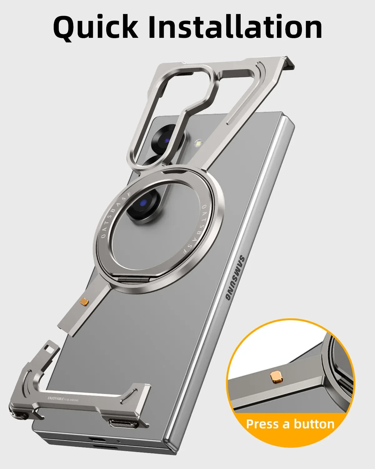 Funda Protectora Metálica con  - Phone Stand Aluminum reseña y precio